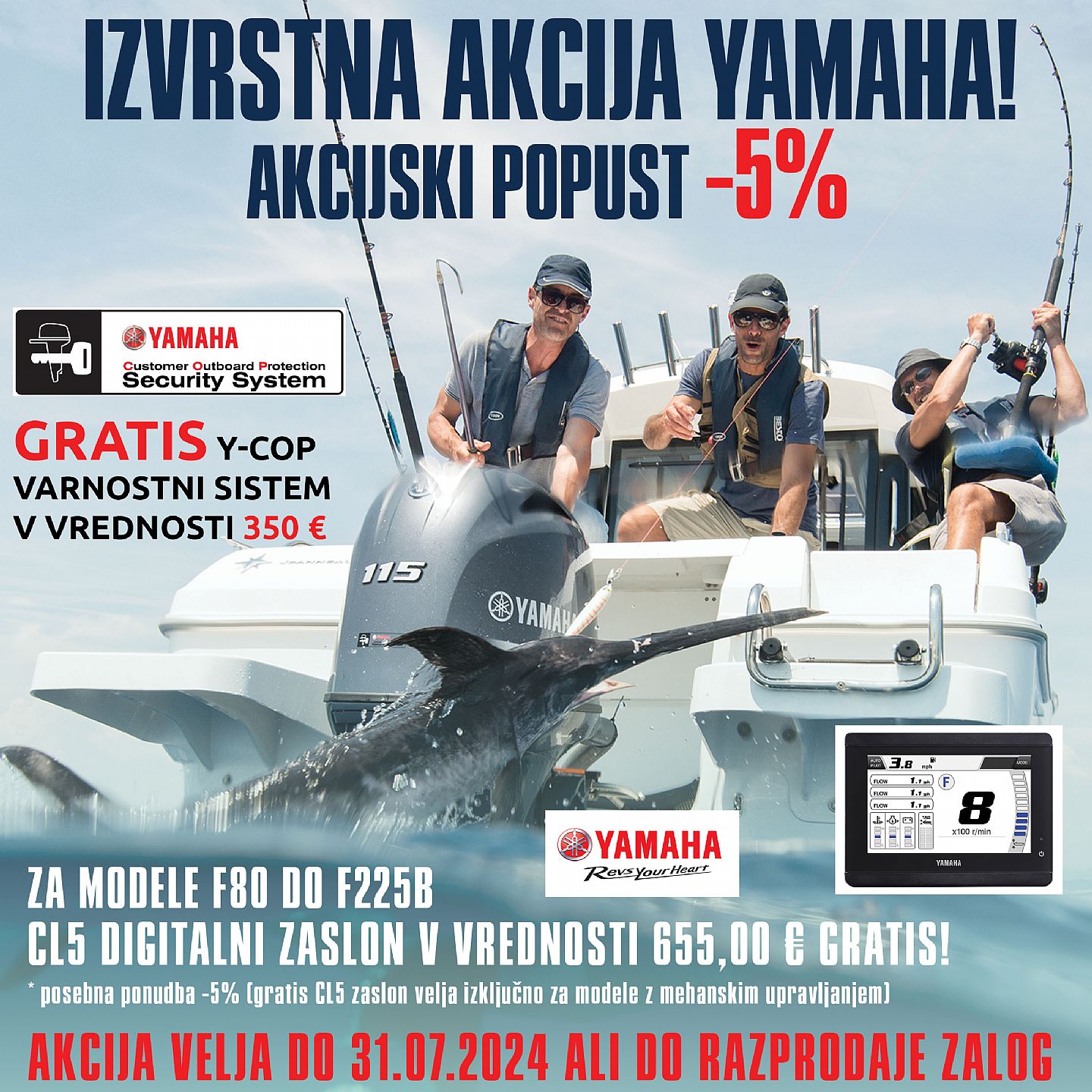 MARINAR S 550 HAYPALON, YAMAHA F100 BL, LOK 750 - 2026