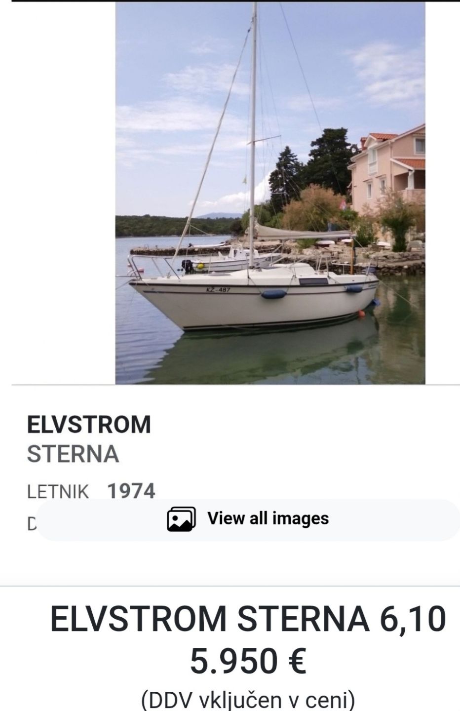 ELVSTROM STERNA 6,10 - 1974