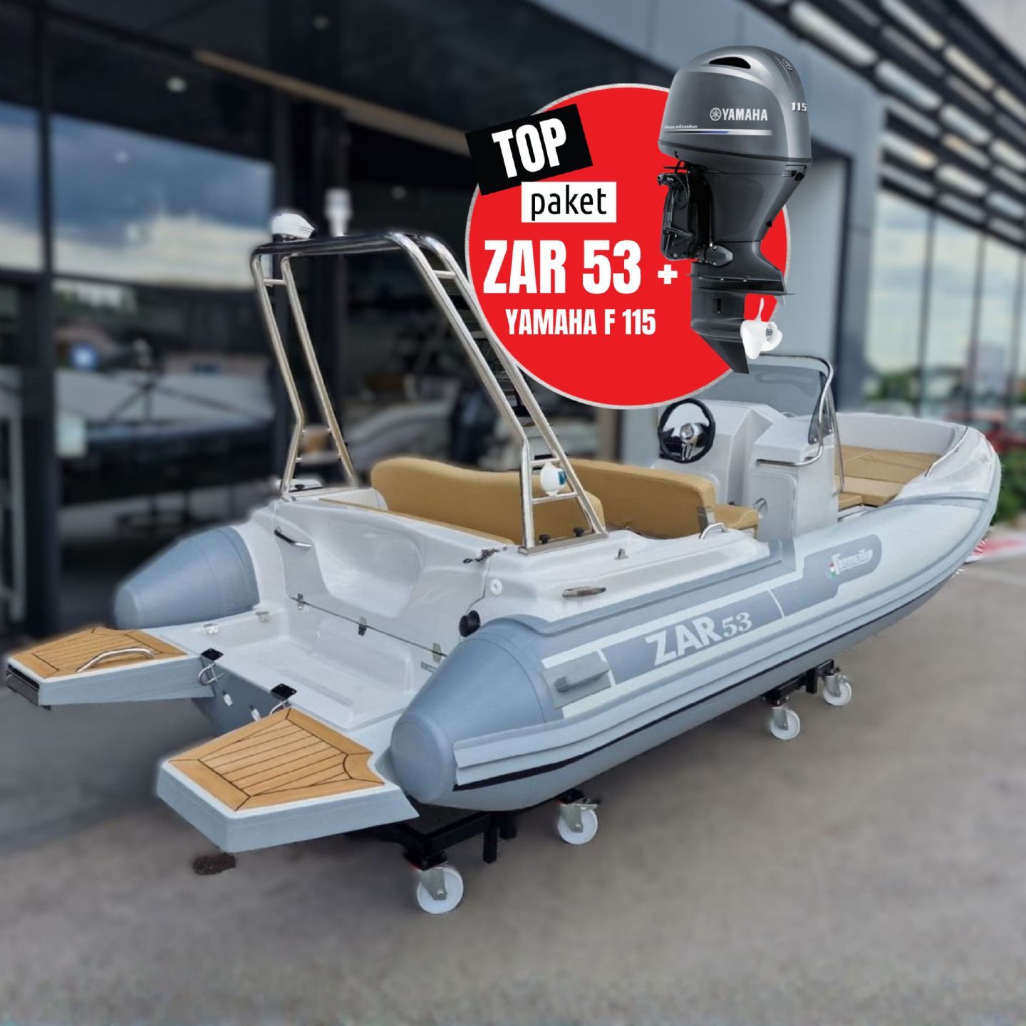 Zar Formenti ZAR 53 Cl. Grey + Yamaha F115 LB - 2026