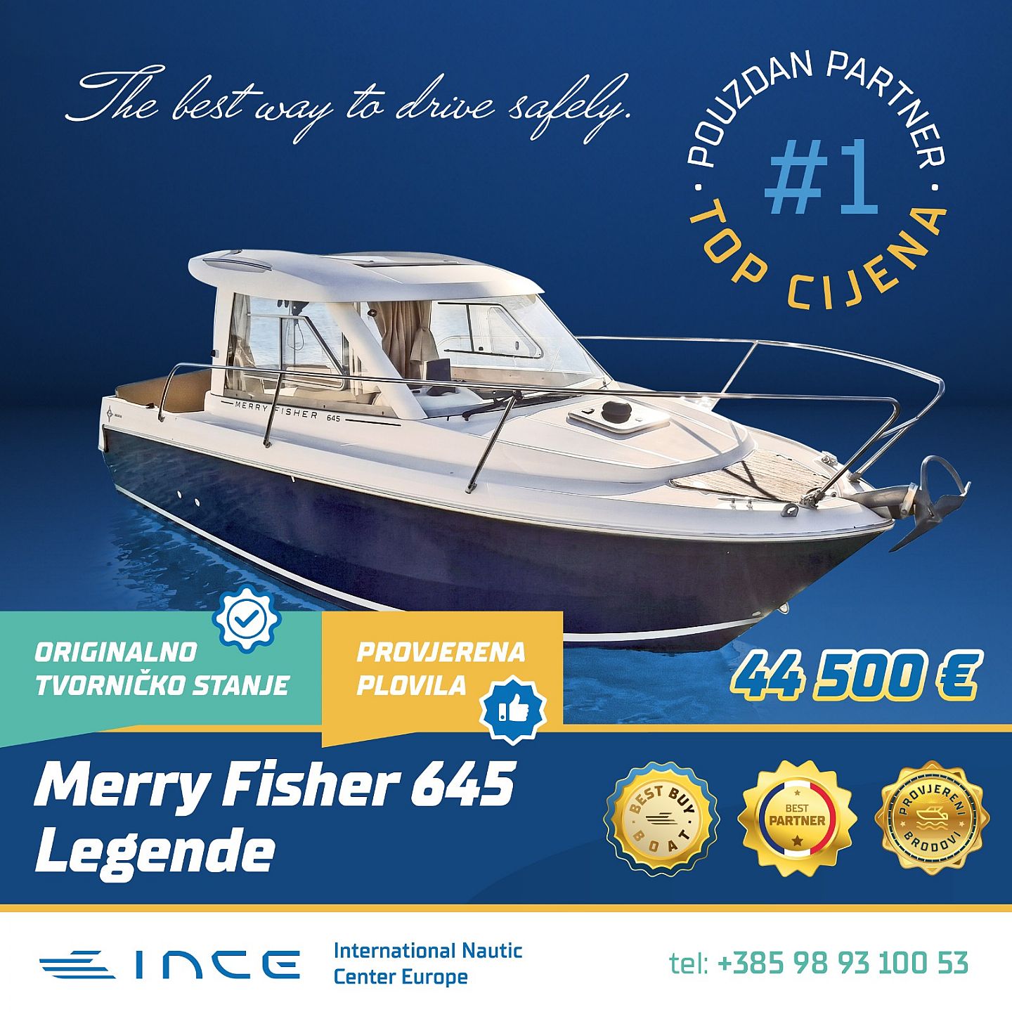Jeanneau MERRY FISHER 645 LEGENDE - INCE NOVO - 2011