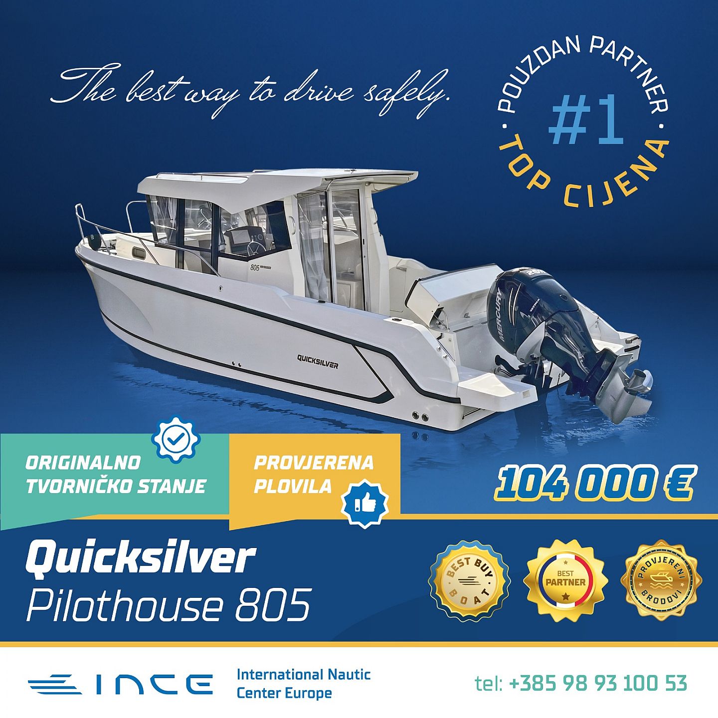 Quicksilver - 805 PILOTHOUSE - I... - 2023 - for sale: 104000.-EUR