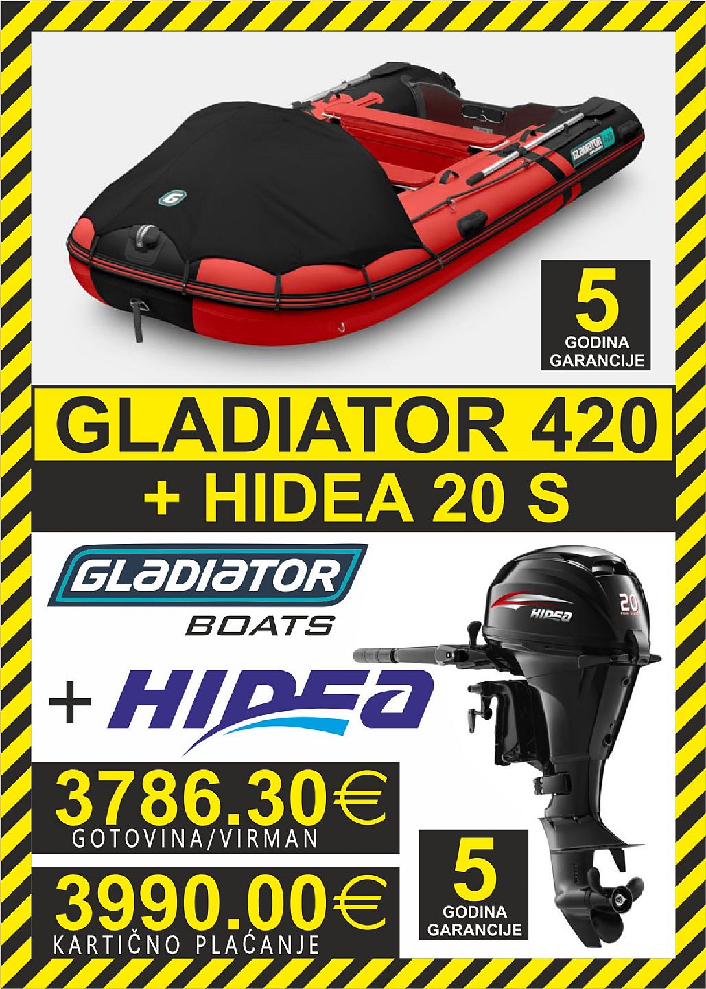 GLADIATOR set 420   motori Hidea - 2025