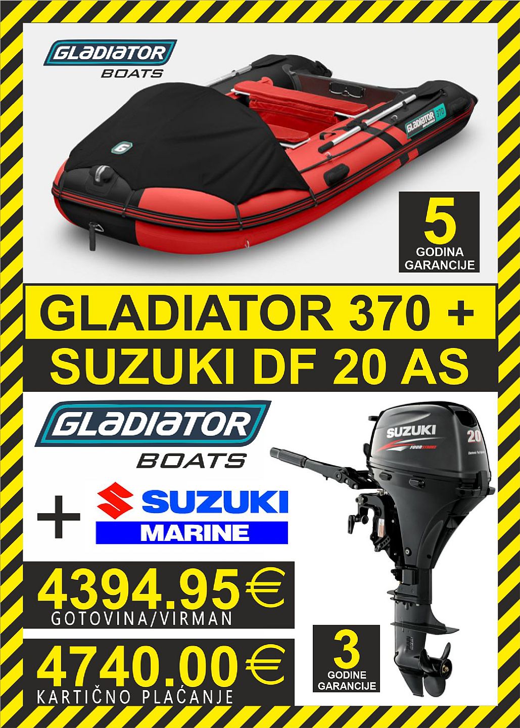 GLADIATOR set 370   motori Suzuki - 2025