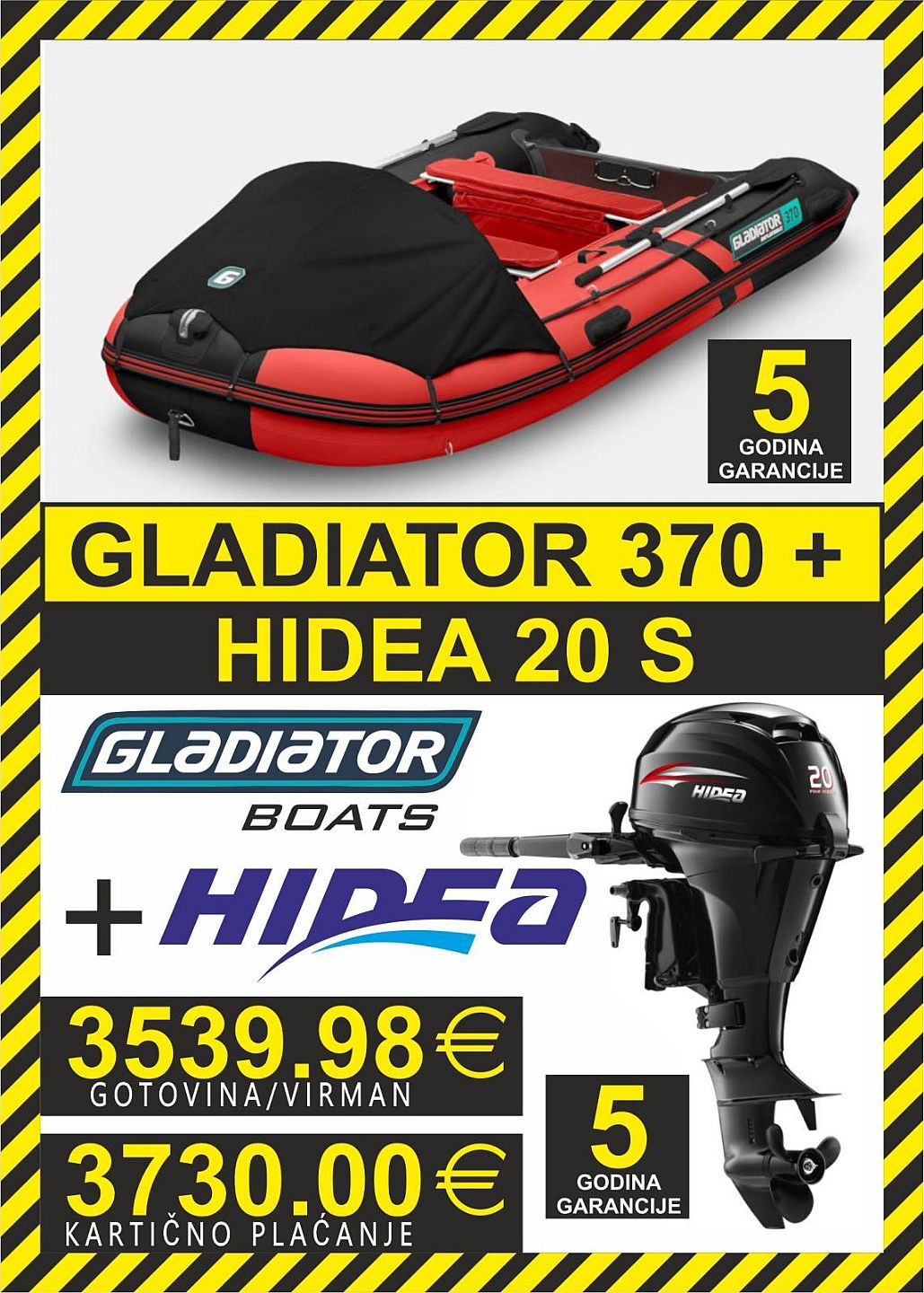 GLADIATOR set 370   motori Hidea - 2025