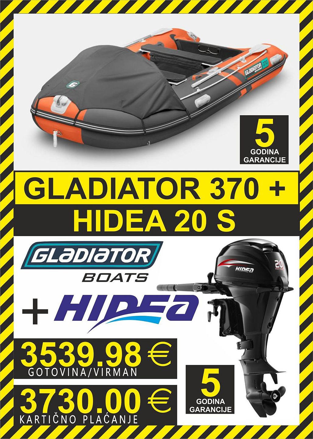GLADIATOR set 370   motori Hidea - 2025