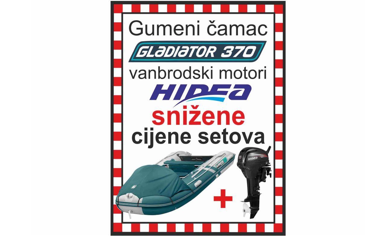 GLADIATOR set 370 + motori Hidea - 2025