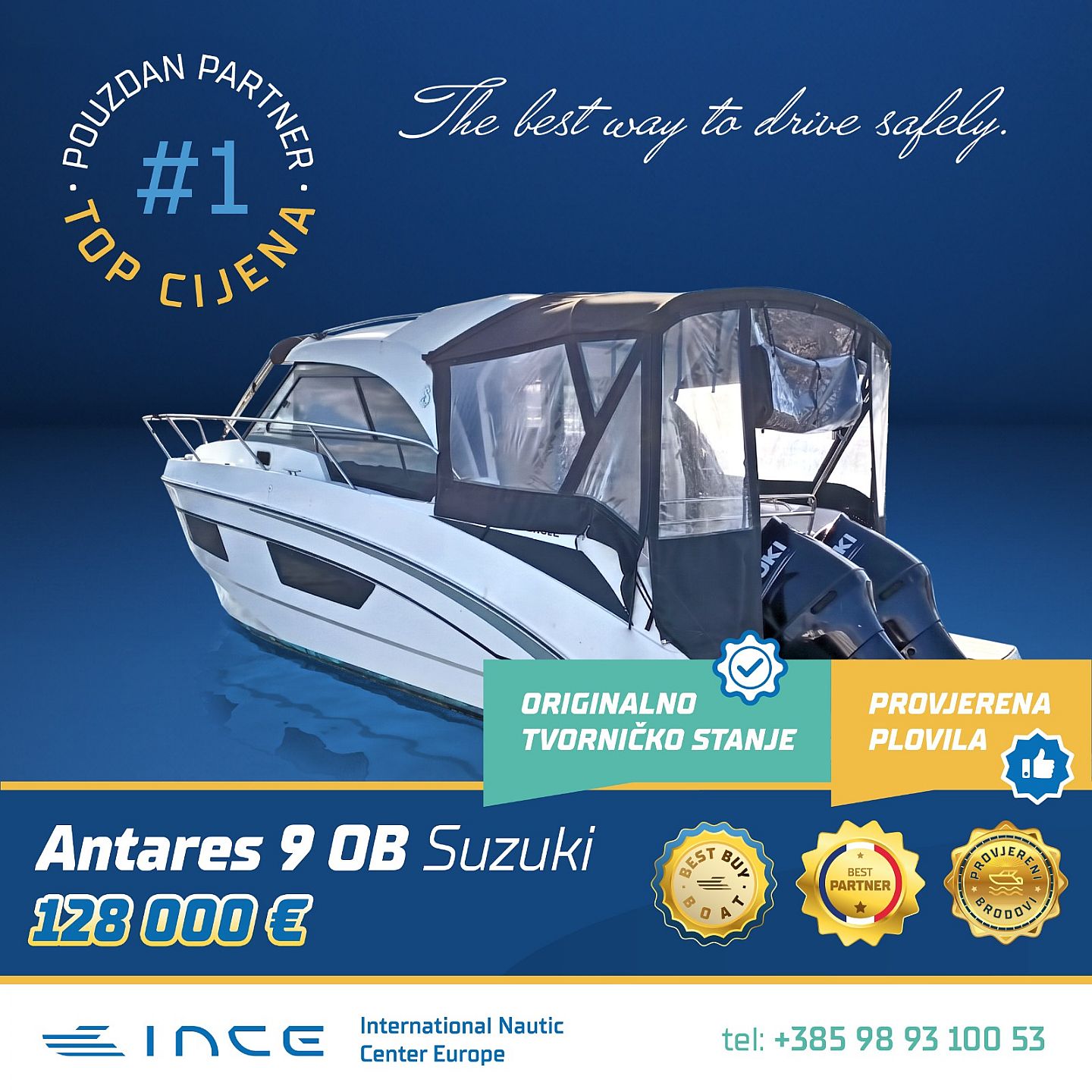 Beneteau ANTARES 9 OB SUZUKI - INCE NOVO - 2019