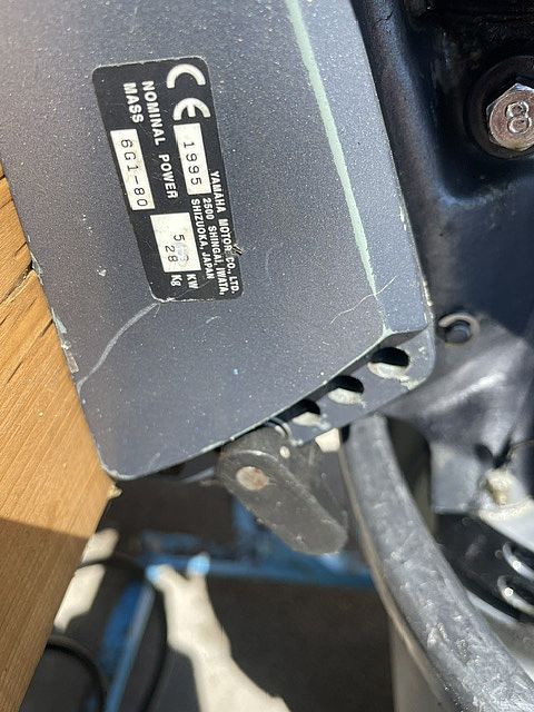 Yamaha 6G1S058348x  5,8KW odli�en izvenkrmni 2cil.vodno hlajen - 1995